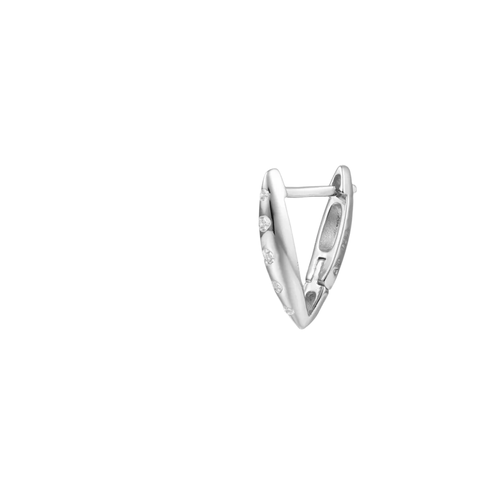Triangle hoop silver (14 mm)
