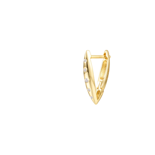 Triangle hoop gold (16 mm)