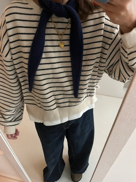 Striped sweatshirt