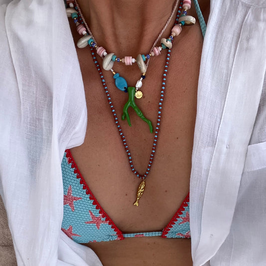 Long fish necklace