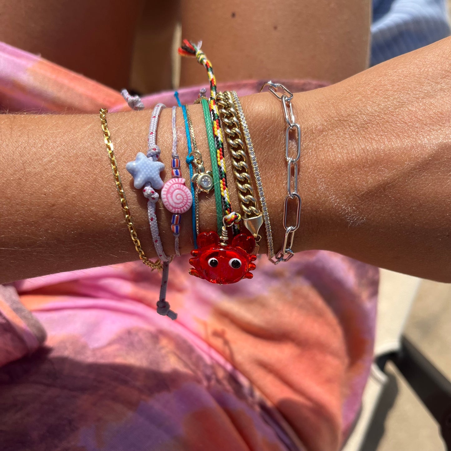 Clip bracelet gold