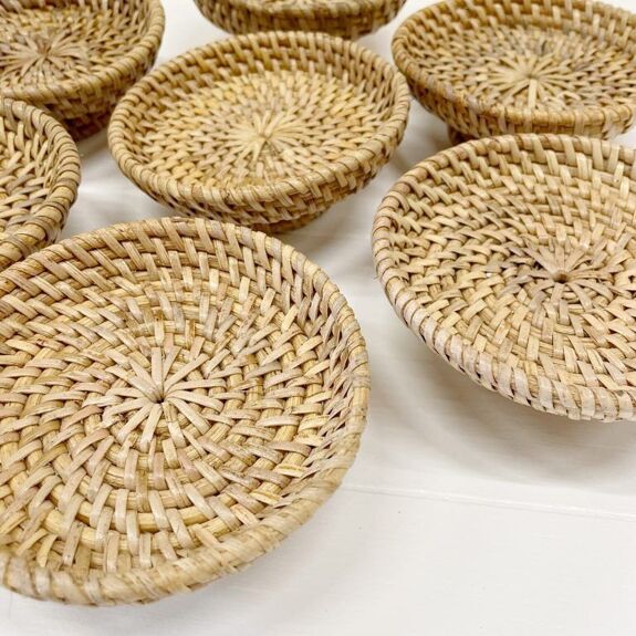 Rotan plate natural