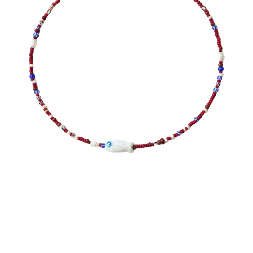 Miyuki fish necklace