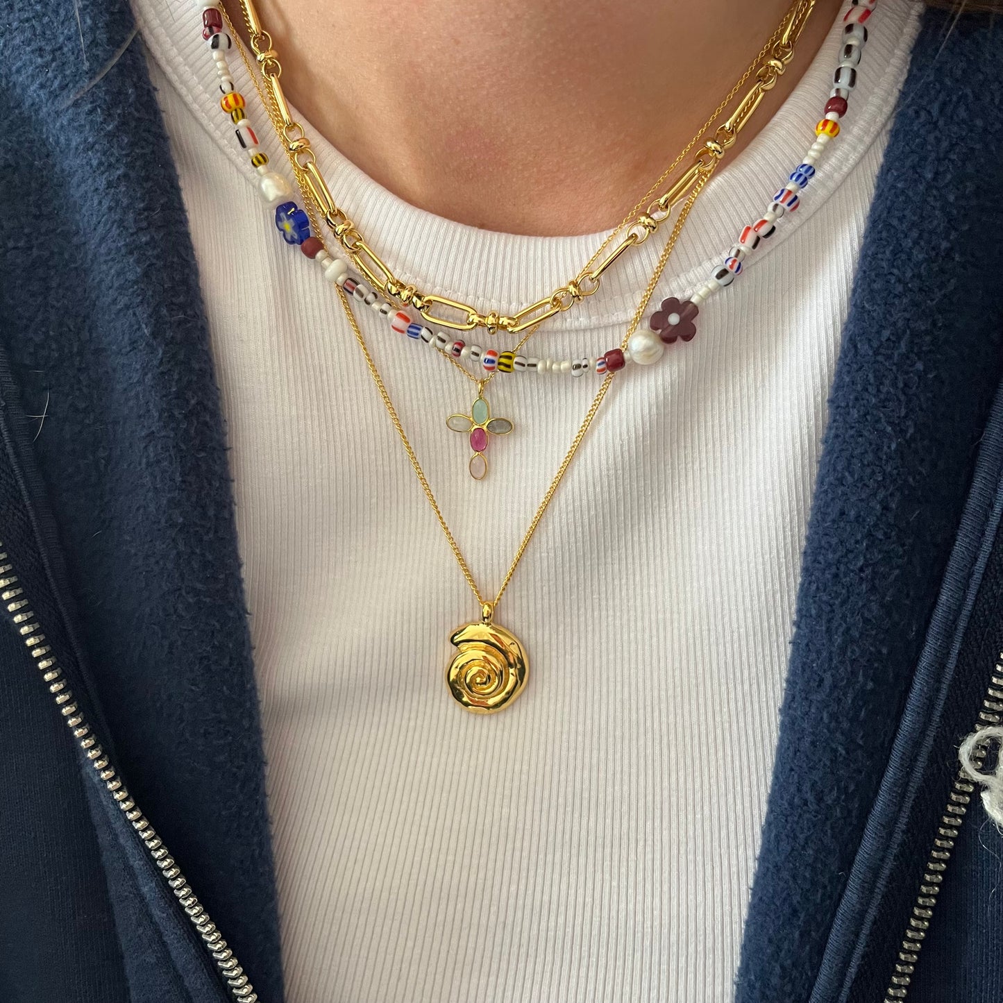 Miyuki pearl necklace
