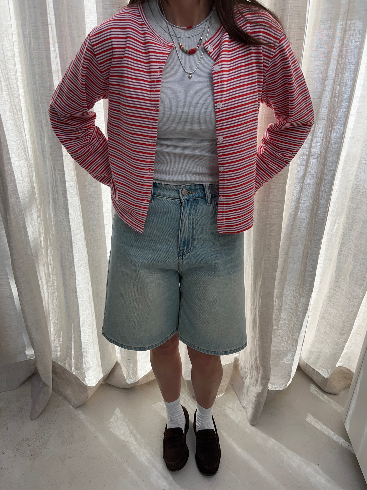 Striped cardigan