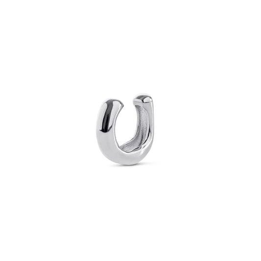 curvy ear cuff silver