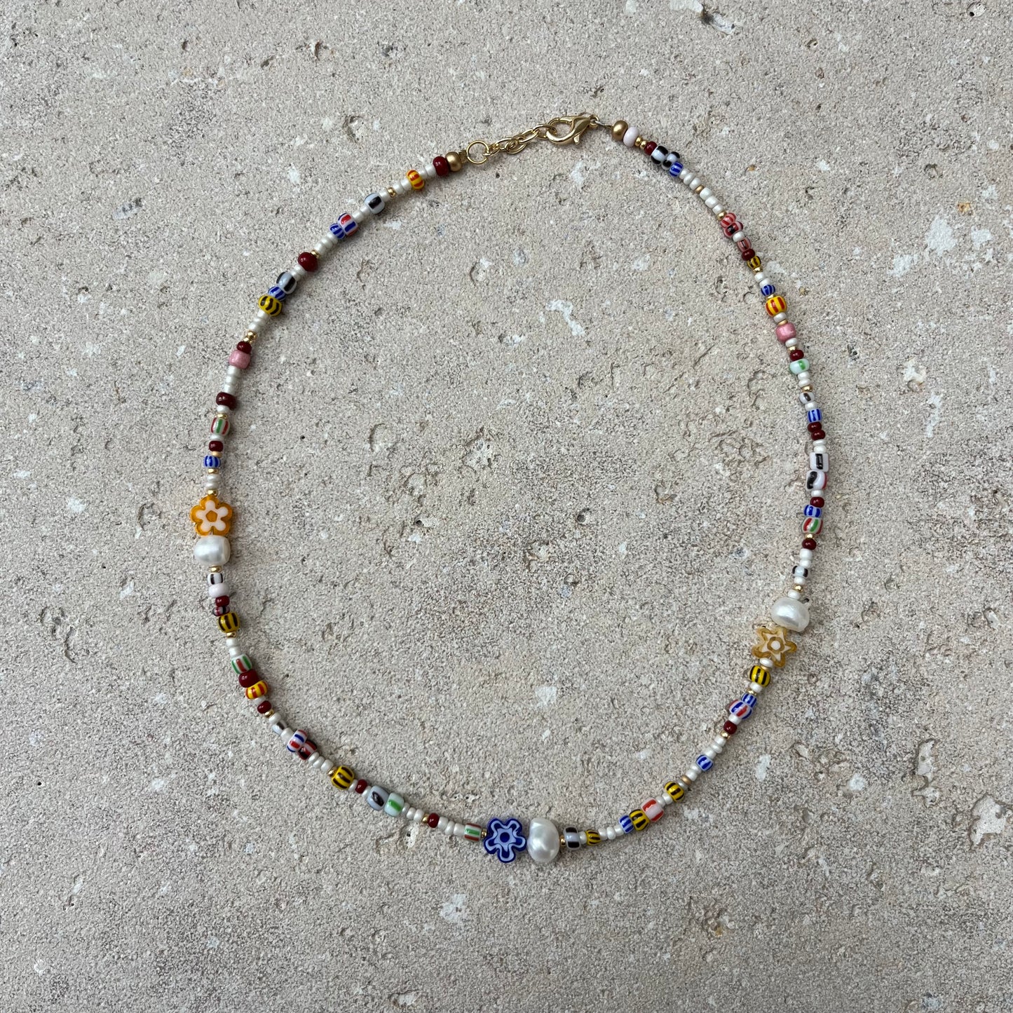 Miyuki pearl necklace
