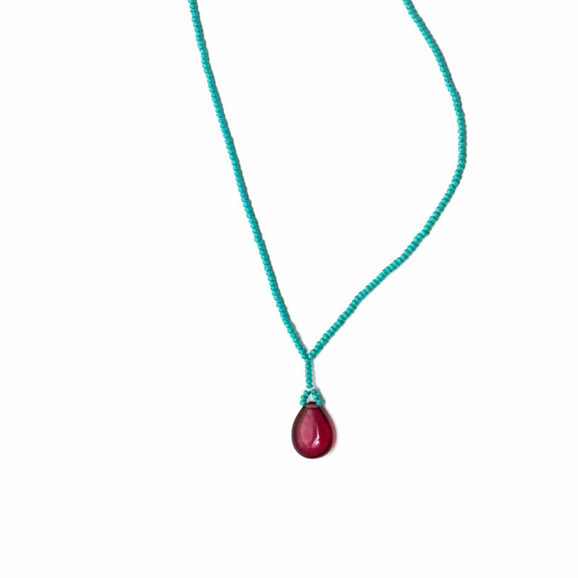 Long necklace turquoise