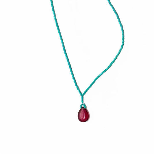 Long necklace turquoise