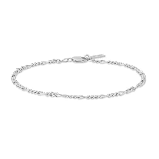 Curb bracelet silver