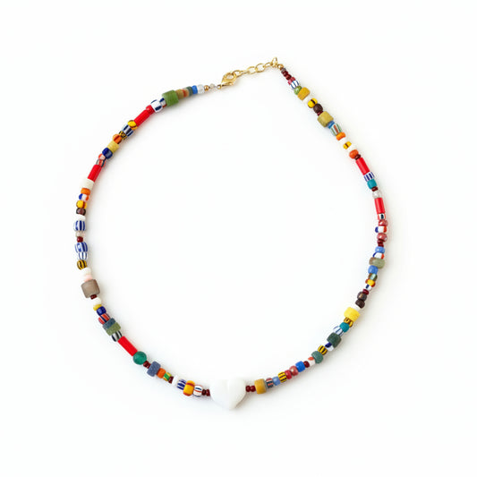 Miyuki heart necklace