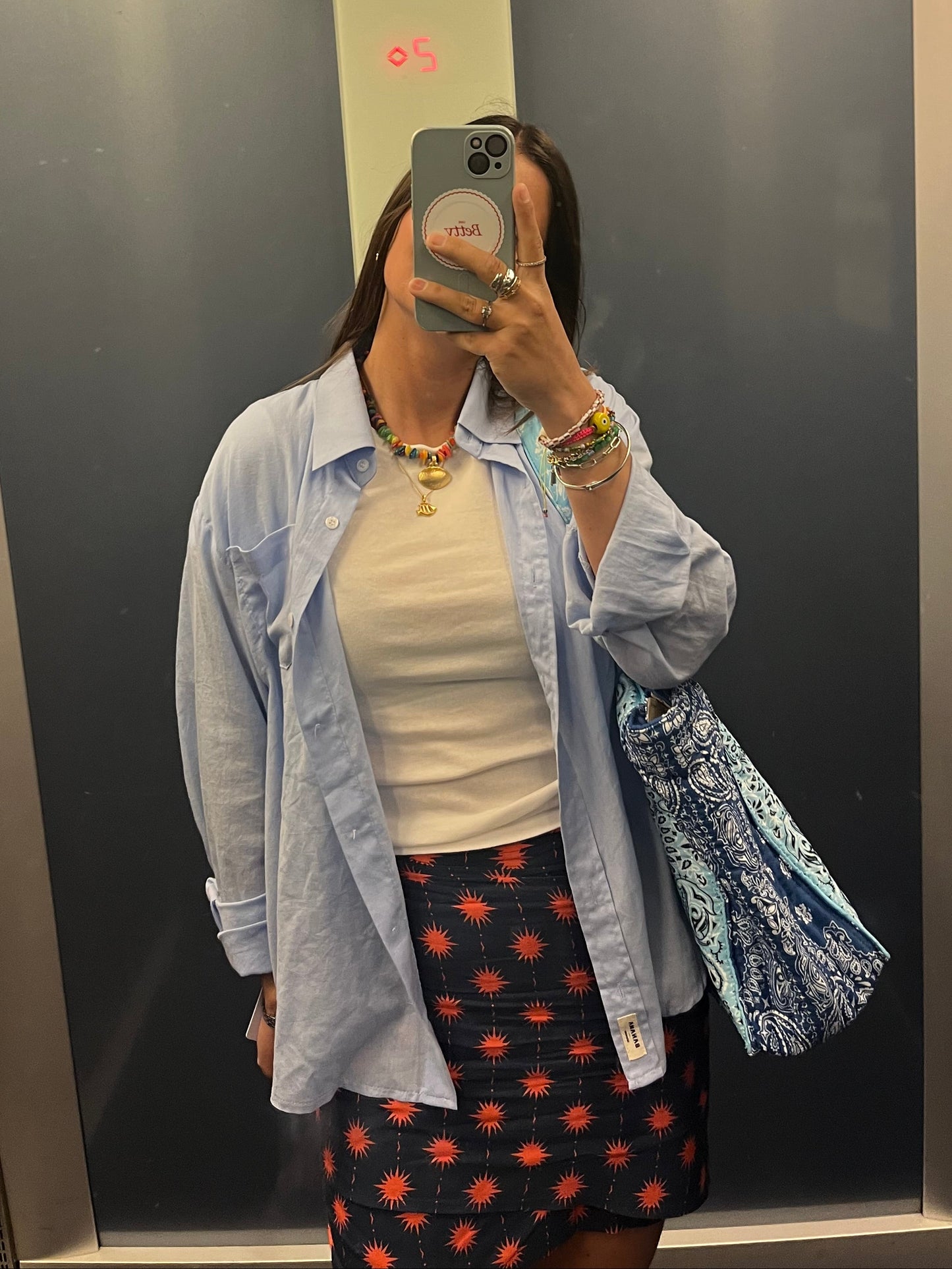 Summer shirt blue