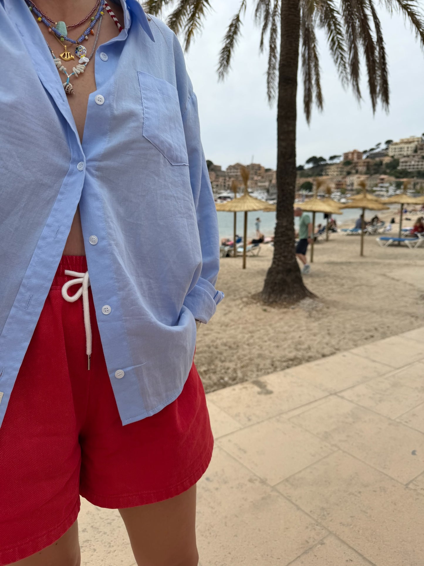 Red shorts