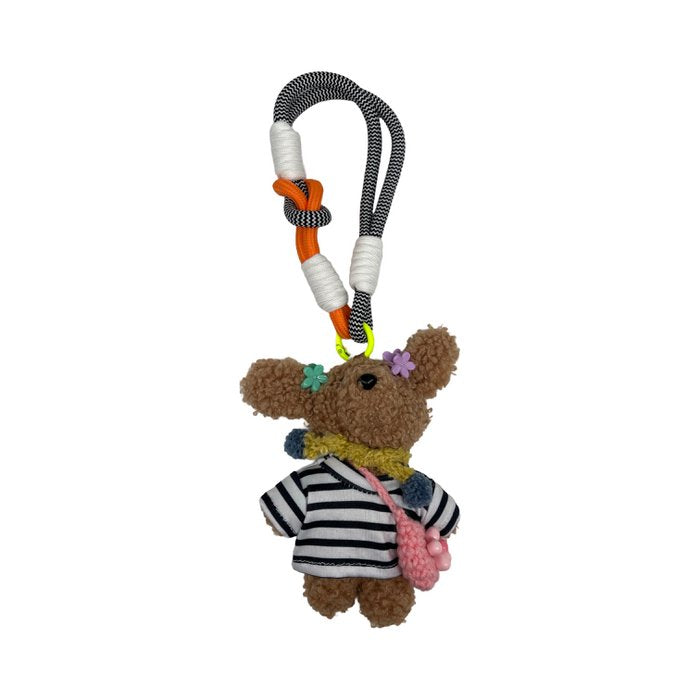 Teddy key chain stripes