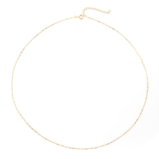 block necklace gold