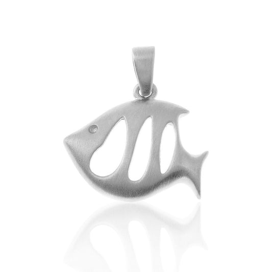 fish charm silver