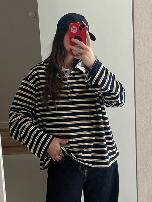 Striped polo