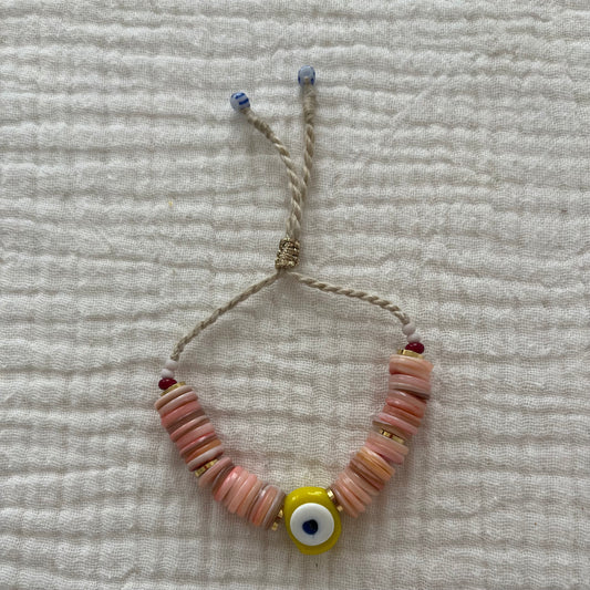 Yellow eye bracelet