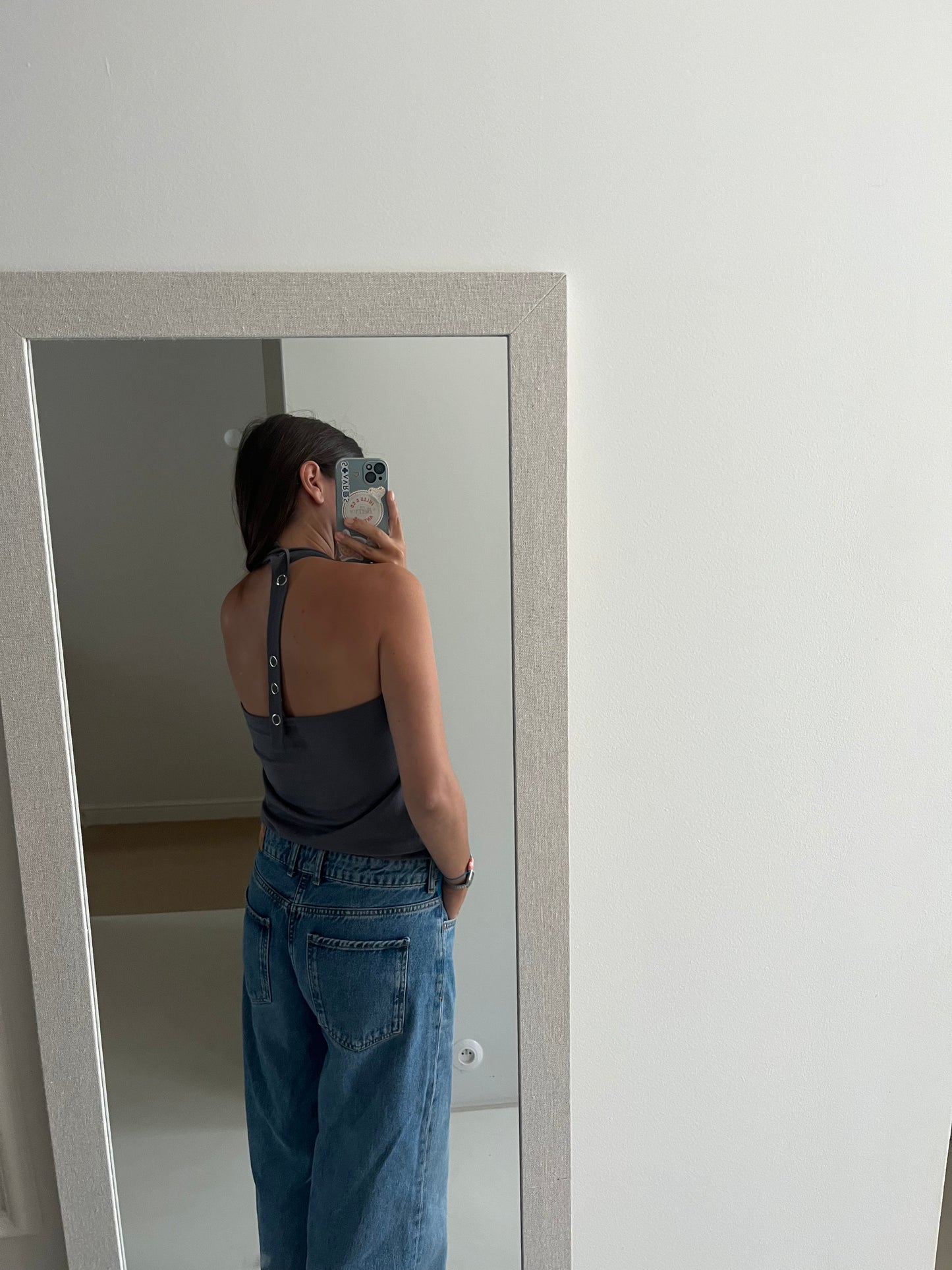 Charcoal halter top