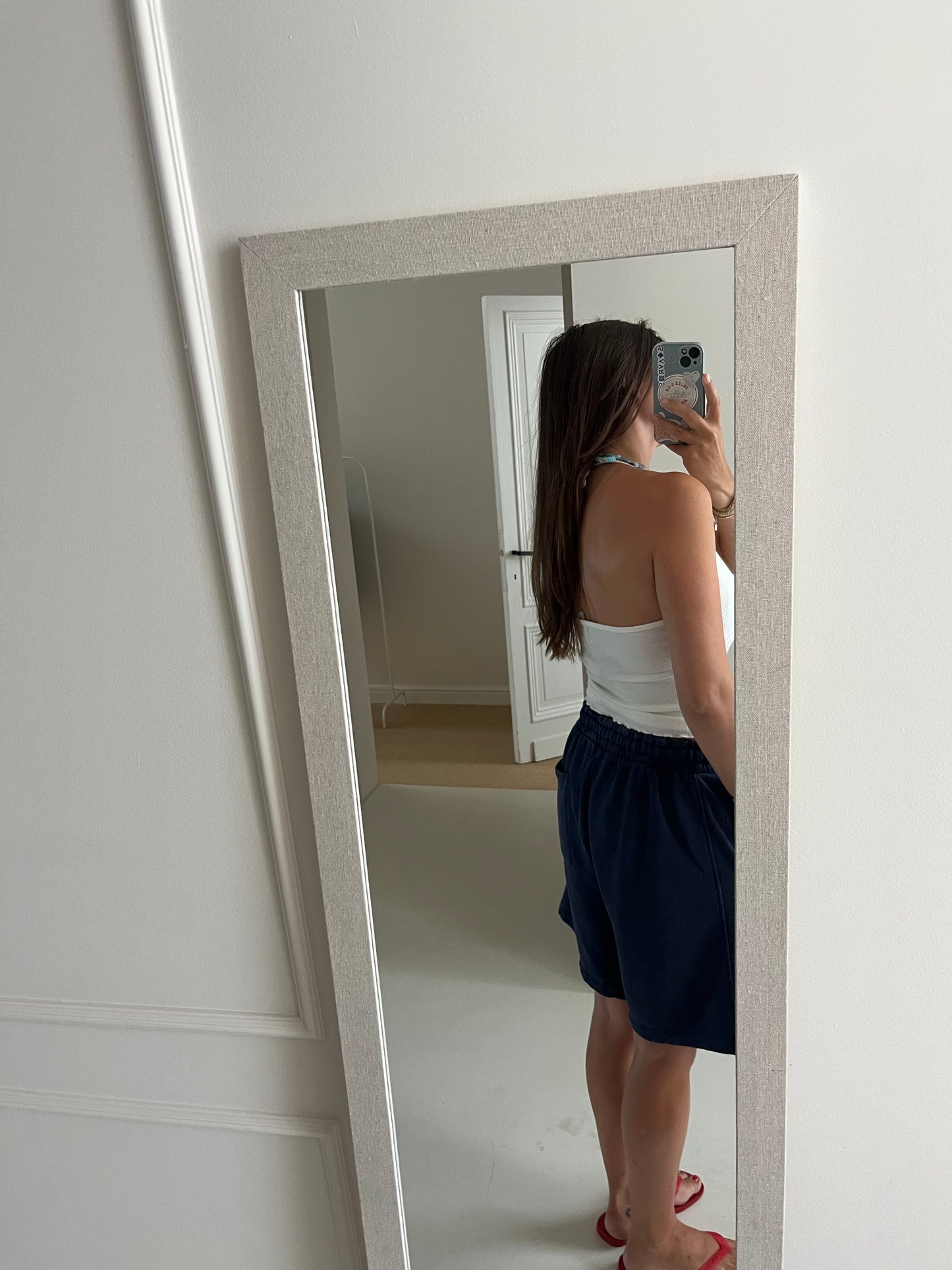 White halter top