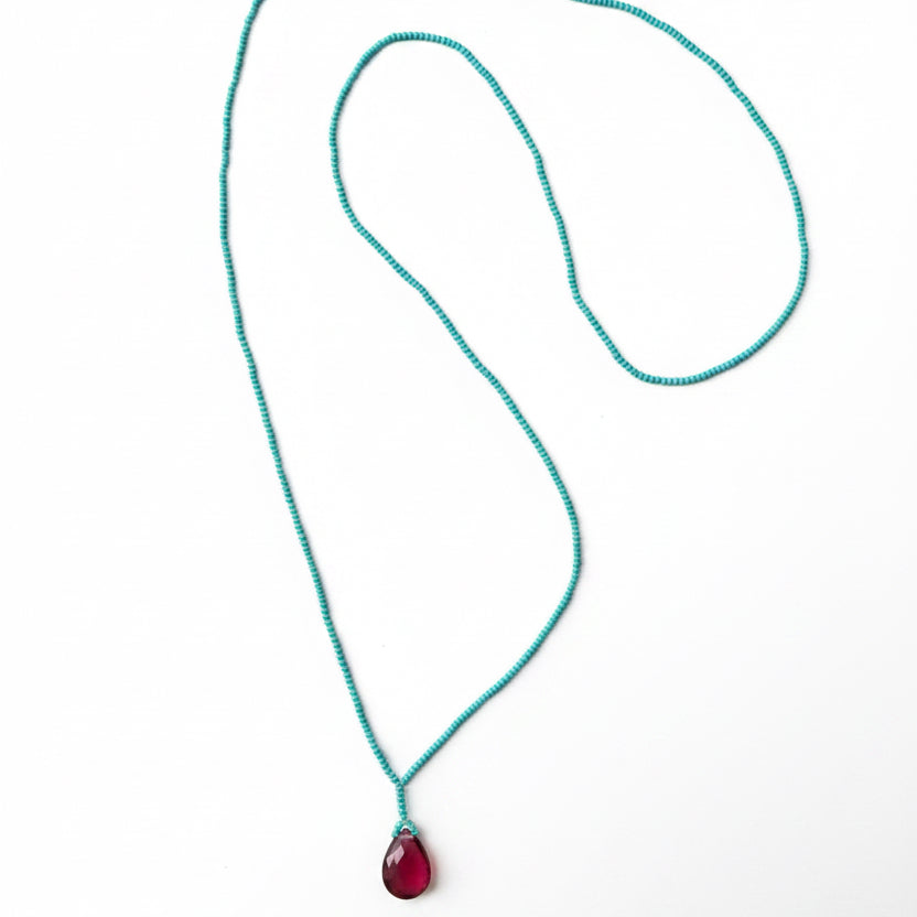 Long necklace turquoise