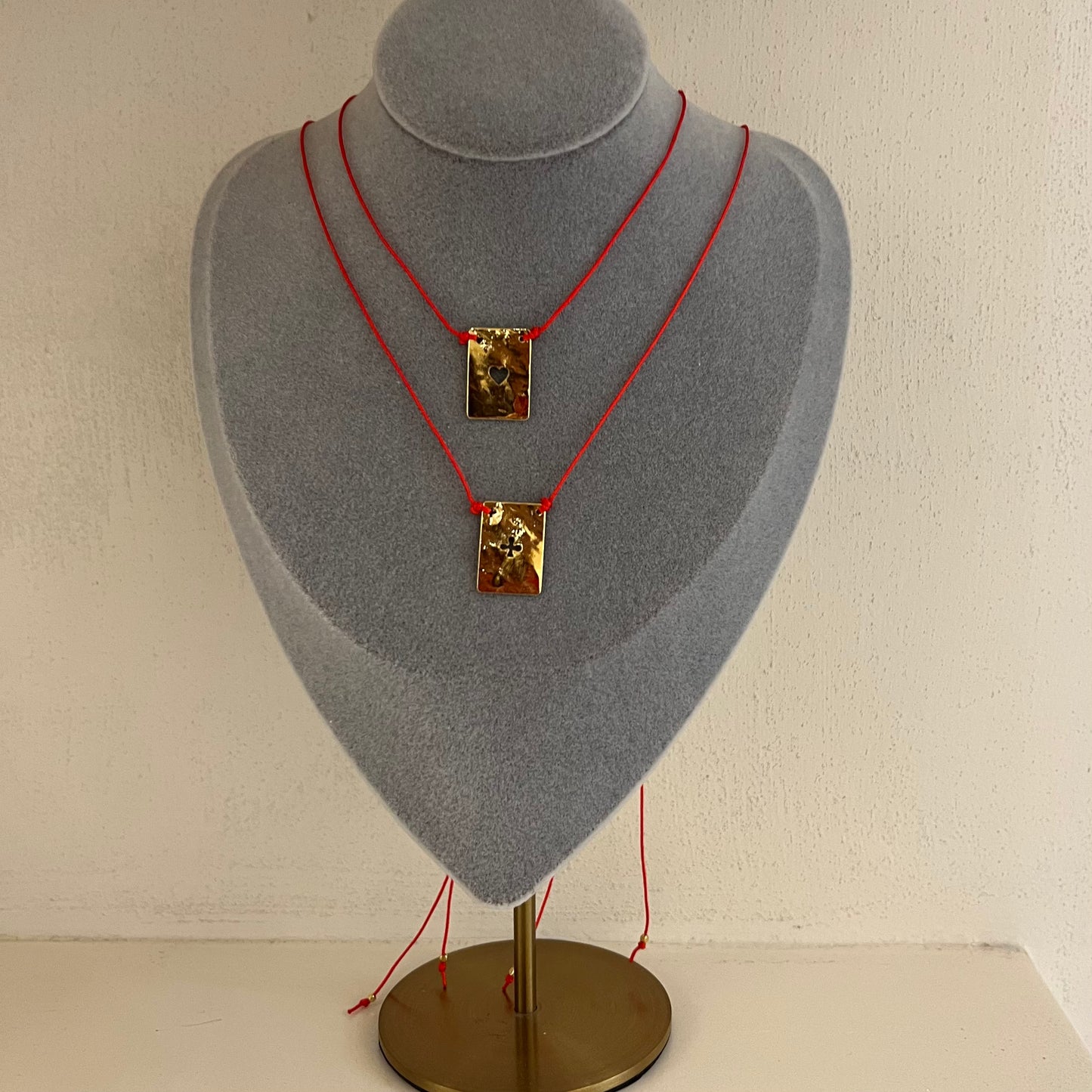 Red string necklace