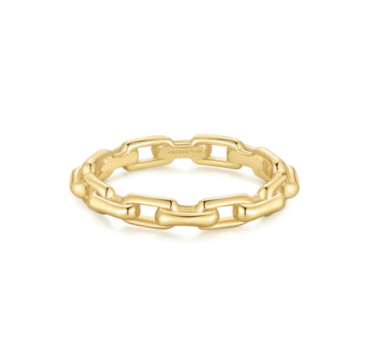 Chain ring gold