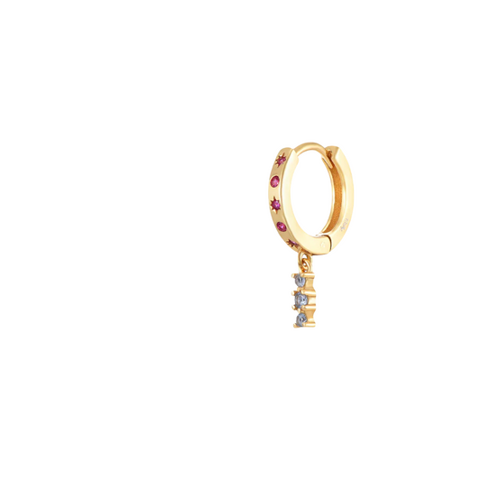 Multi noki hoop gold