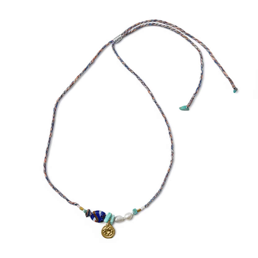coin fish necklace