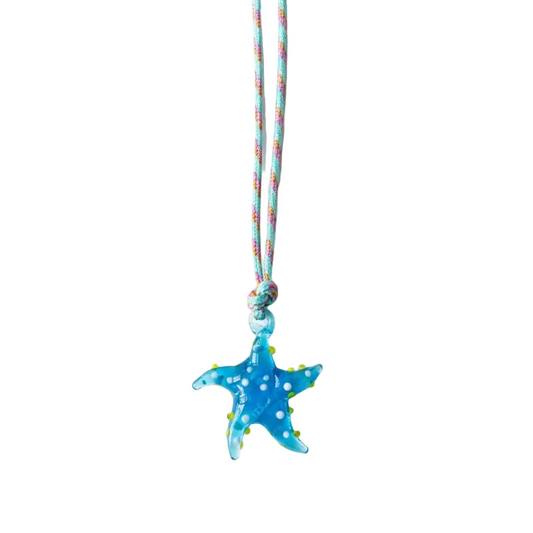 Starfish necklace turquoise
