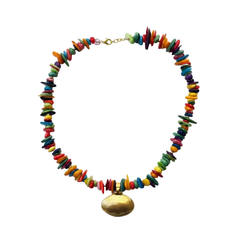 gold rainbow necklace