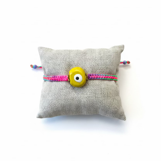 rainbow eye bracelet