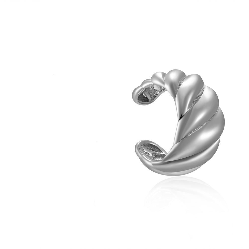 Croissant cuff silver