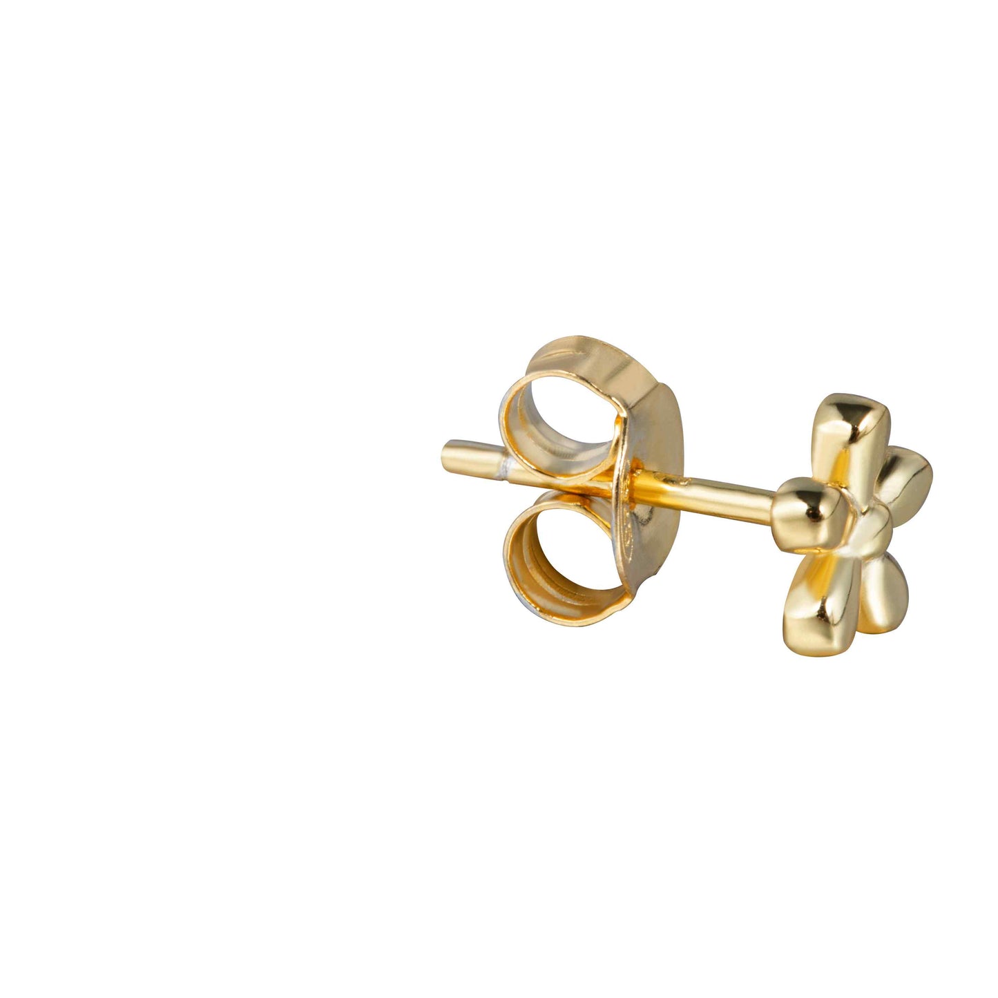 Plain flower stud gold