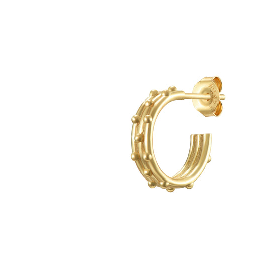 Dotted hoop gold