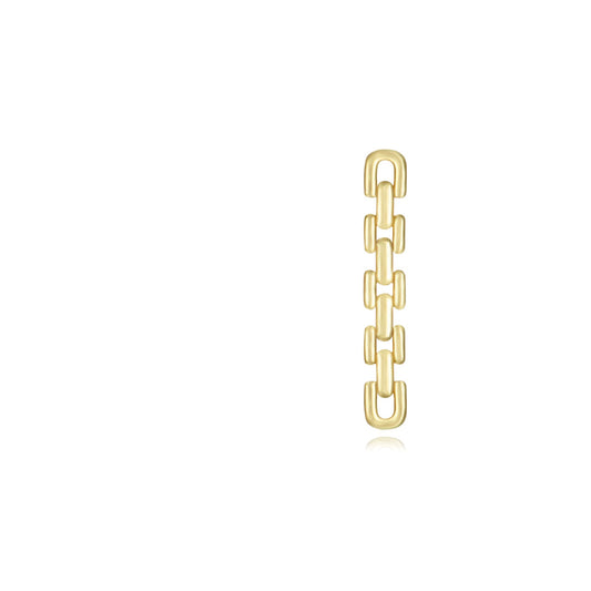 Chunky chain earring gold