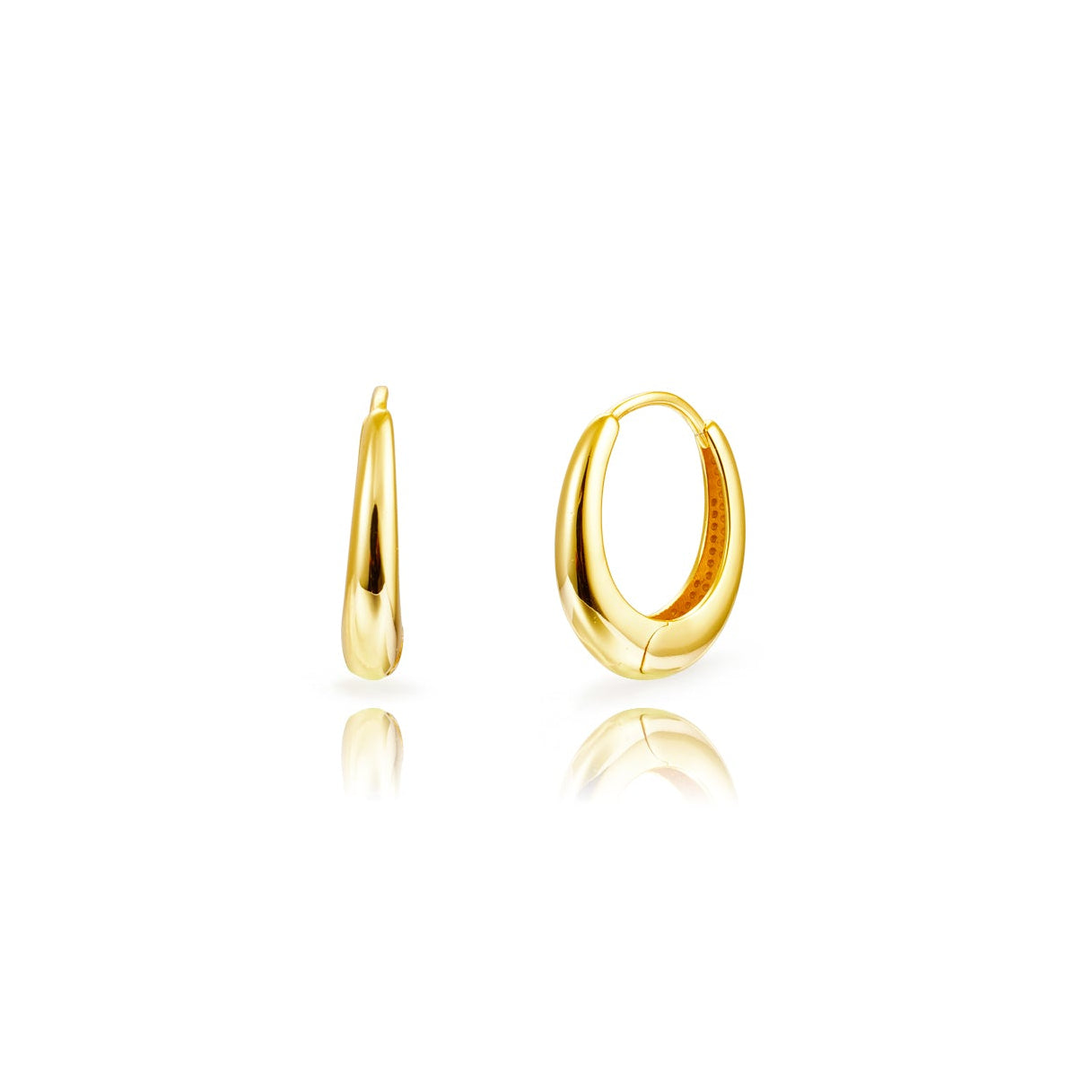 Ellipse hoops gold (L)