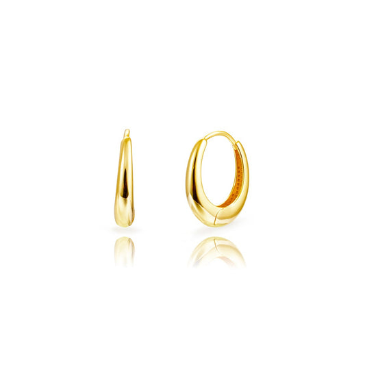 Ellipse hoops gold (L)