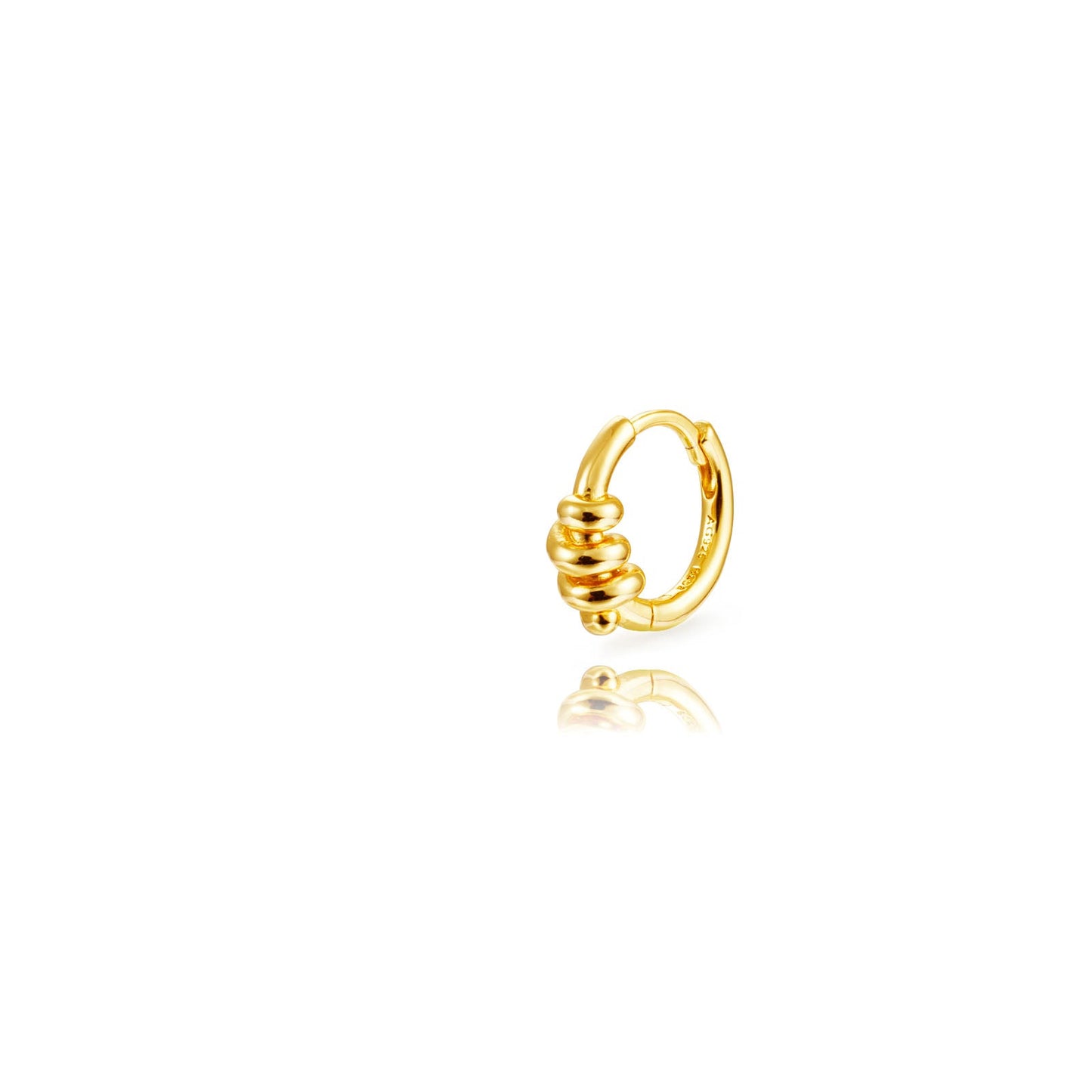 twist hoop gold