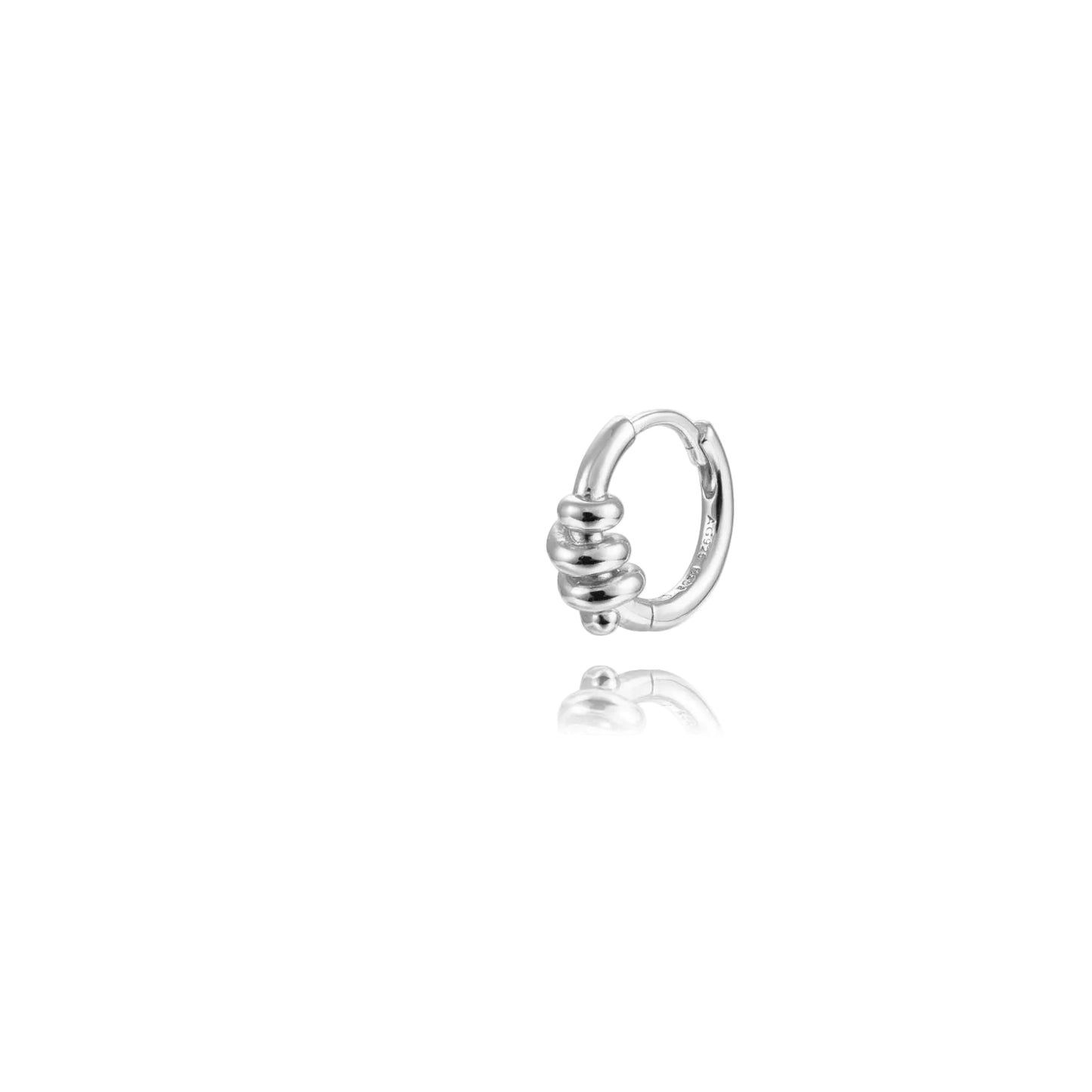 Twist hoop silver