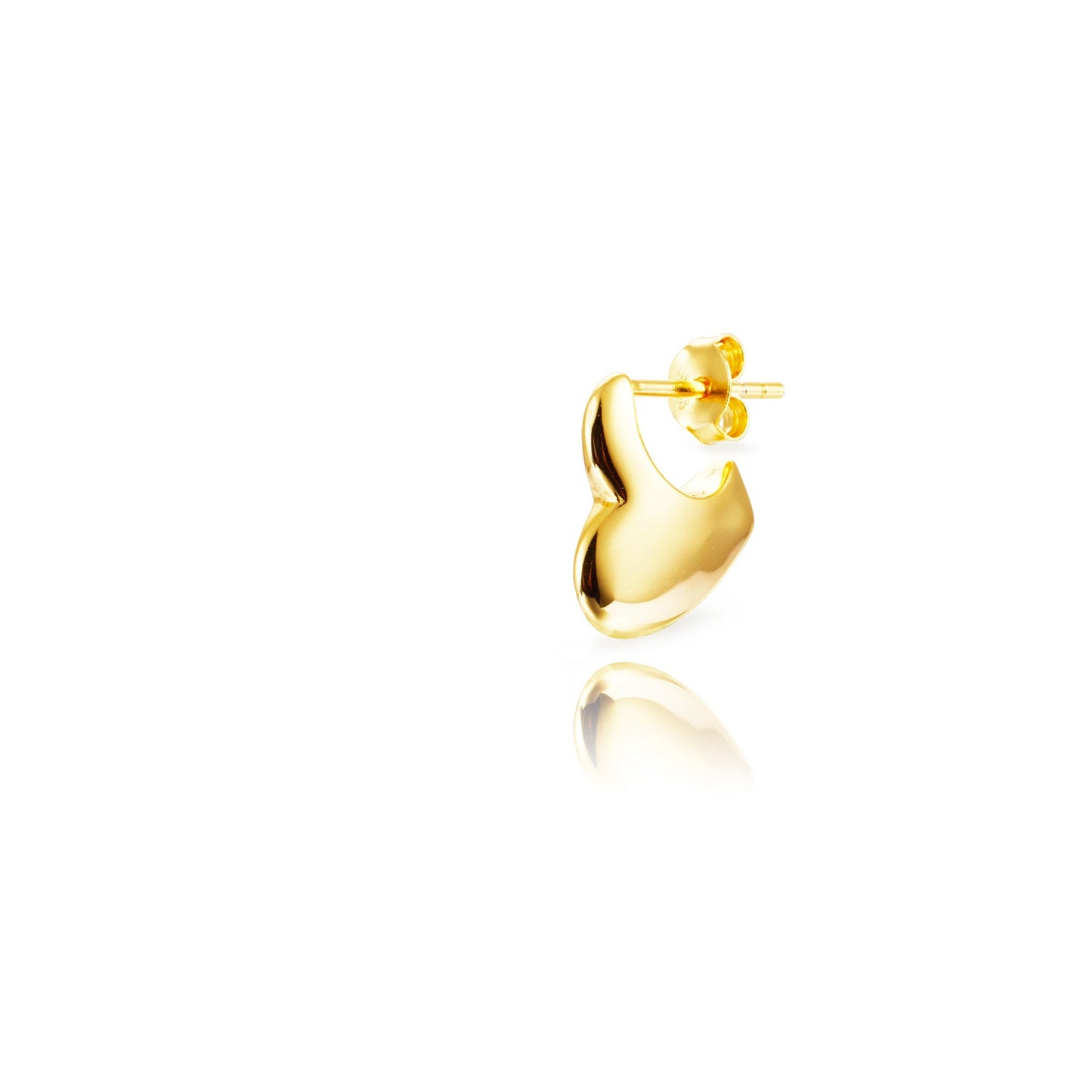 Heart earring gold