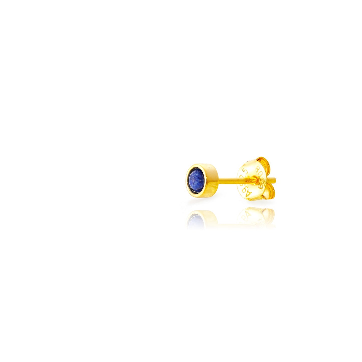 Blue stud gold