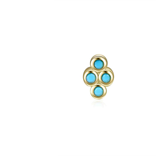Mini Turquoise stud