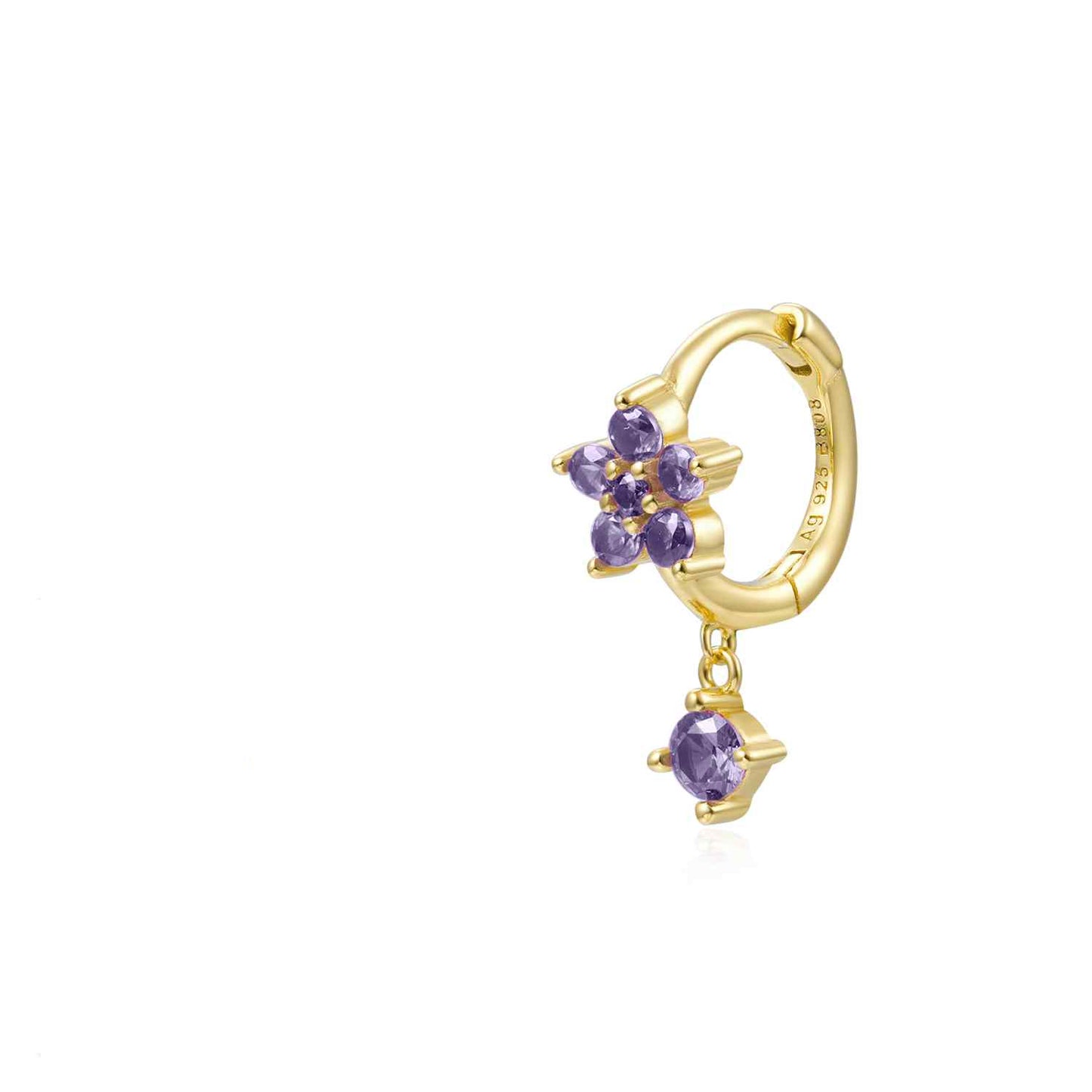 Flower hoop lila