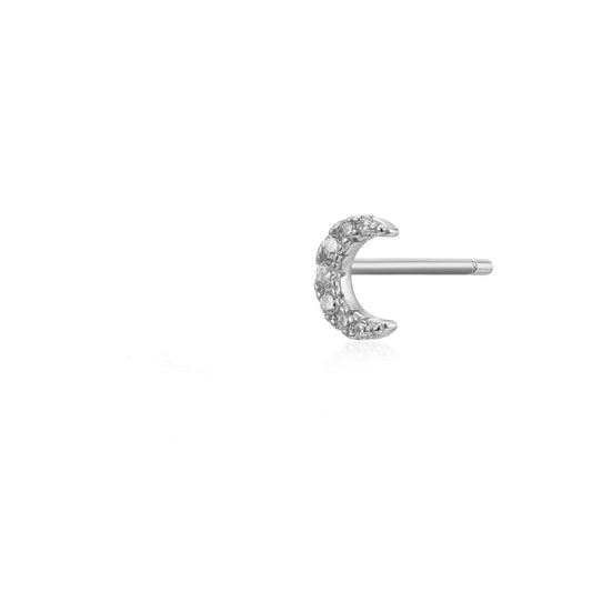 moon stud silver