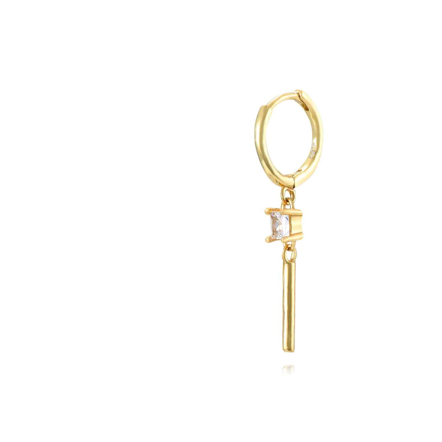 stick earring gold