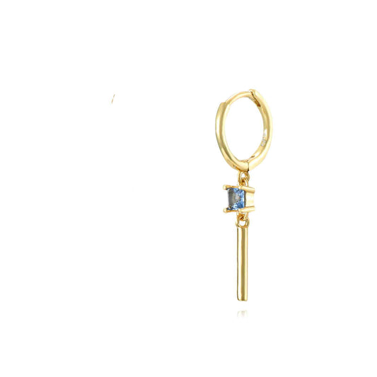 stick hoop gold blue
