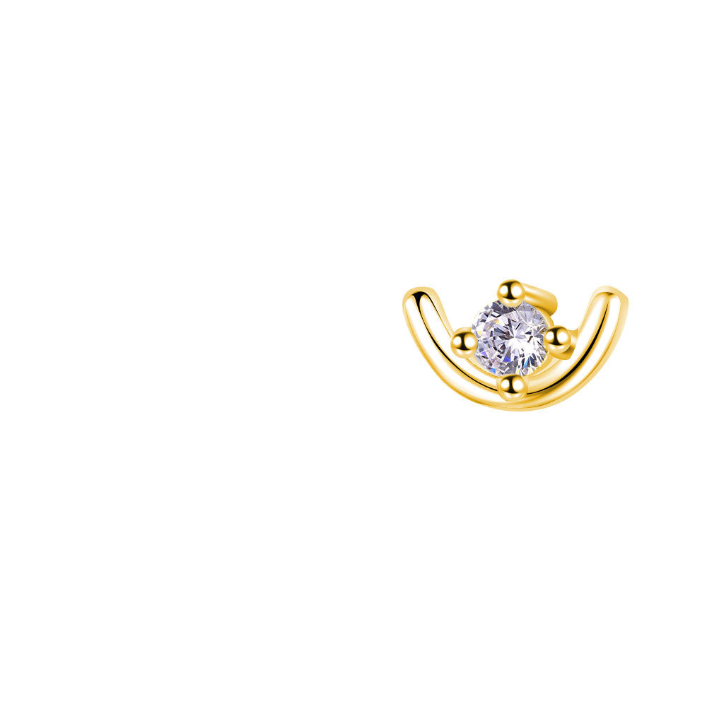 moon stud gold