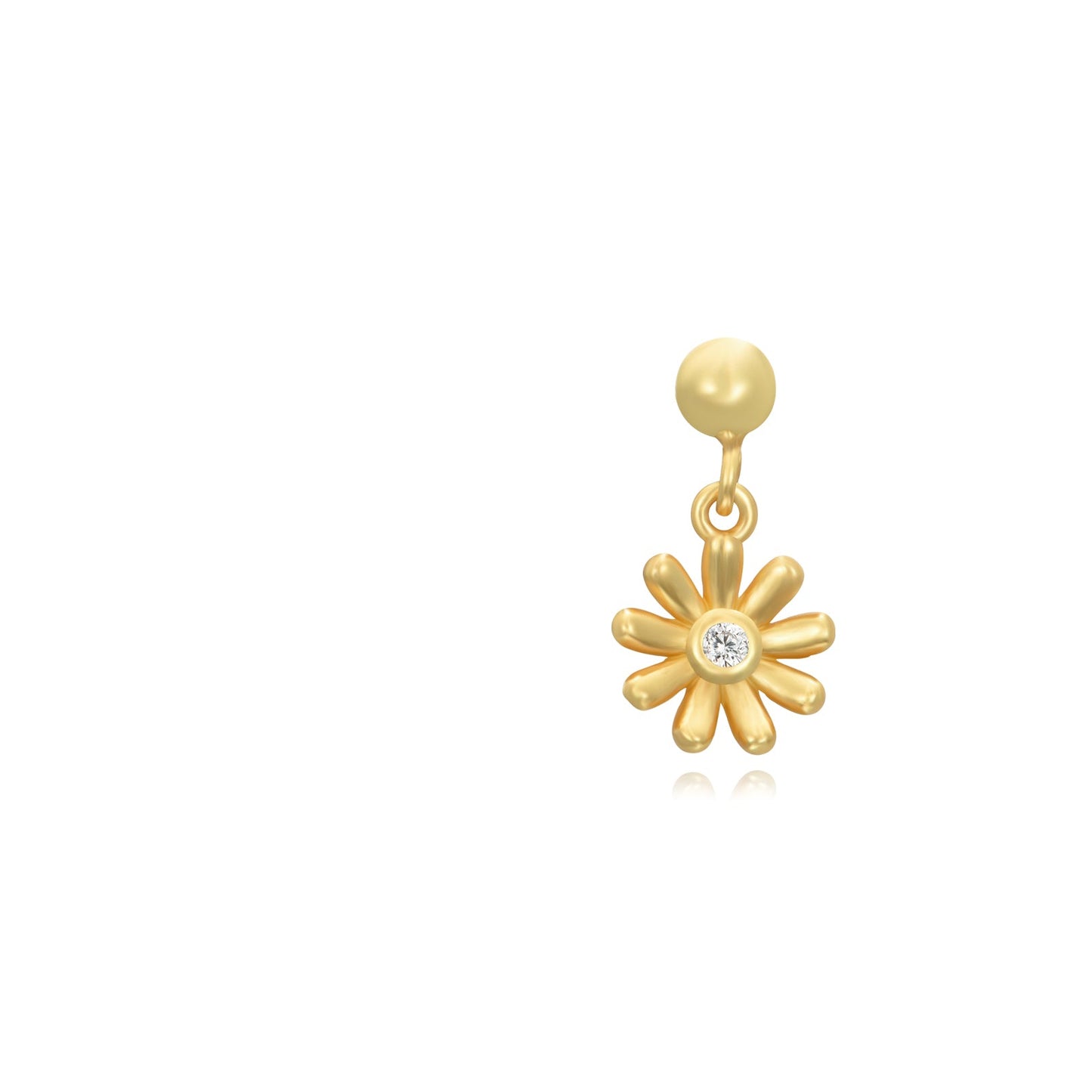 Flower stud gold