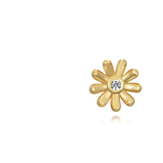 Flower stud gold